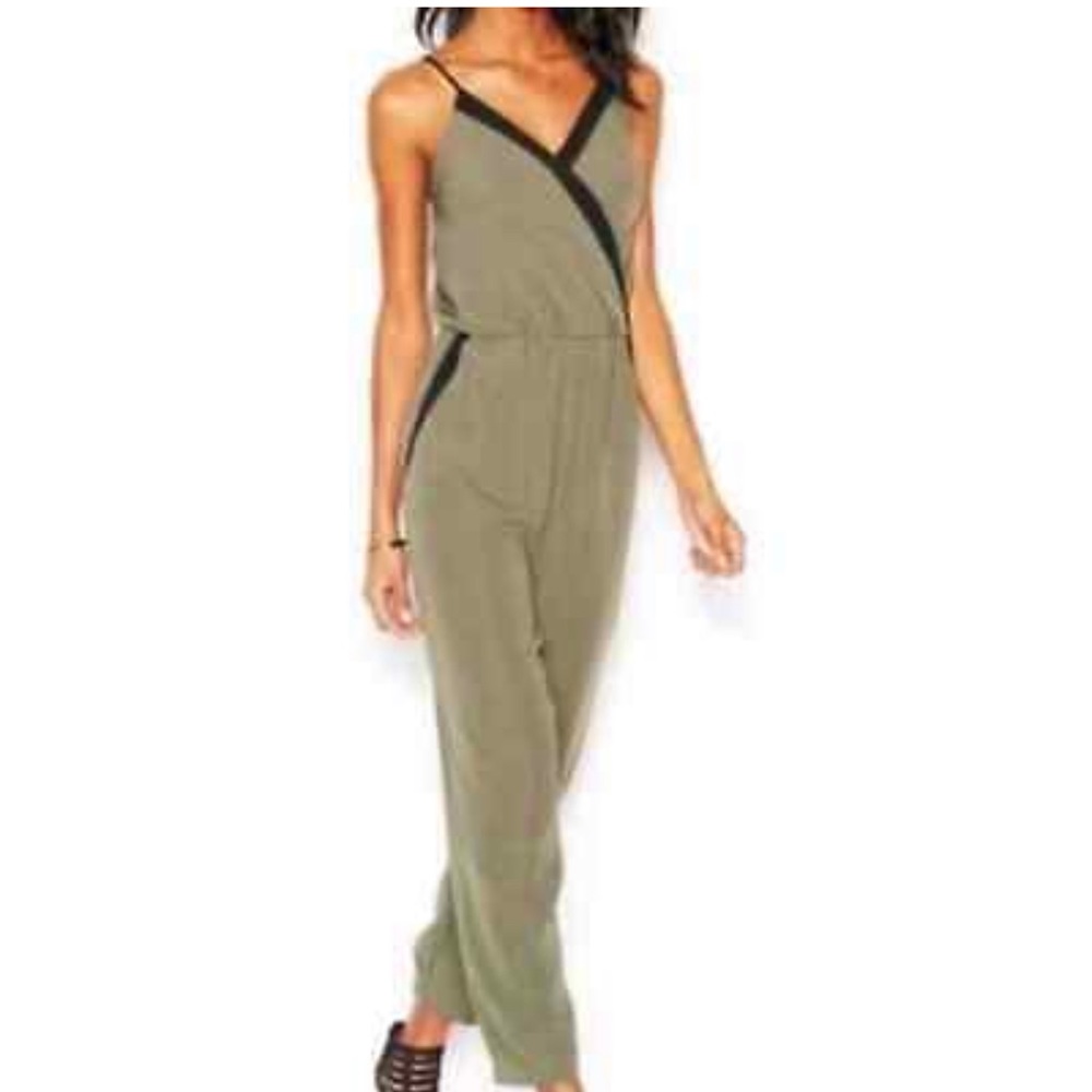 Bar III Olive green and Black Jumpsuit - Size Small. Another available in xs.